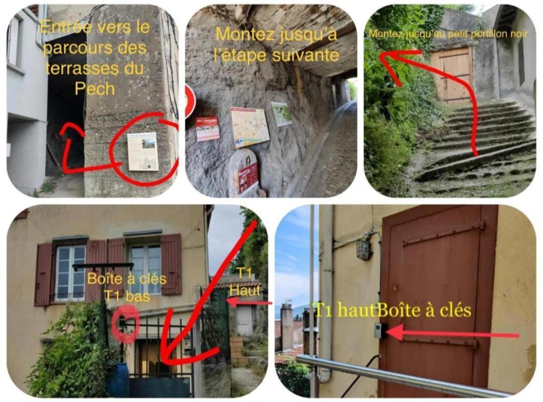 Hebergements Entiers Two Homes T1 Bas Or T1 Haut -Aux Terrasses Du Pech Foix Exterior foto